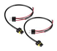 Câble adaptateur H4 vers 9006, fil de cuivre haute efficacité, faisceau de conversion Plug and Play pour phare antibrouillard, mise à niveau, ensemble de 2 pièces, matériau ABS,