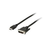 - Câble adaptateur - HDMI mâle pour DVI-D mâle - 3 m - noir - rond