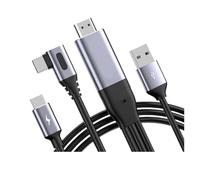 Câble Adaptateur HDMI Vers USB-C 4K60 Hz, Compatible Avec PS5, Xbox SteamDeck Et Moniteur Tactile Xreal, NrealAir, RokidMax, RayNeoAir(HDMI to C CF for VR)