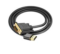 Câble adaptateur HDMI vers VGA 1080p for PC, ordinateur portable, PS4, PS5, Xbox, Switch, TV, moniteur, projecteur, convertisseur, long cordon vidéo 3 m, 5 m, 10 m(0.5m)