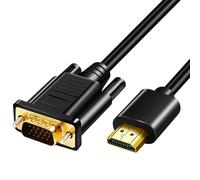 Câble Adaptateur Hdmi Vers Vga En Plaqué Or, 1080P - Pour Ordinateur De Bureau, Projecteur, Hdtv, Raspberry Pi, Roku, Xbox (10 M)[SHU05433]