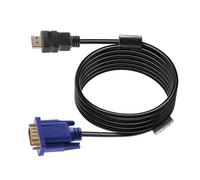 Câble adaptateur HDMI vers VGA HDTV bleu de 1,8 m avec prise HD15 pour PC et TV (neuf).