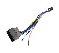 Câble adaptateur ISO 16 broches pour autoradio Android VW Golf Polo Prise standard ISO avec lignes de commande au volant KEY1, KEY2