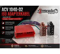 ACV Faisceau ISO autoradio ACV 1040-02 - Compatible Peugeot/Citroën, Noir, Universel