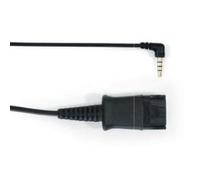 Snom Câble adaptateur ACPJ 3,5 mm pour A100M/D, casques et combinés DECT M25/M65/M85 Noir