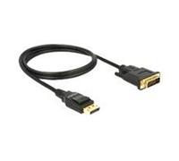 - Câble adaptateur - liaison simple - DisplayPort (M) pour DVI-D (M) - DisplayPort 1.2a - 1 m - passif - noir