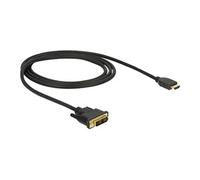 - Câble adaptateur - liaison simple - DVI-D mâle pour HDMI mâle - 1 m - triple blindage - noir - vis moletées