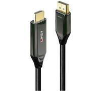 Câble adaptateur LINDY DisplayPort / HDMI Fiche mâle DisplayPort, Fiche mâle HDMI-A 1.00 m noir 40930 Câble DisplayPort