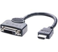 Lindy 41227 câble vidéo et adaptateur 0,2 m DVI-D HDMI Noir
