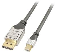Câble adaptateur LINDY Mini-Display / DisplayPort Fiche mâle Mini DisplayPort, Fiche mâle DisplayPort 0.50 m gris 36310 Câble