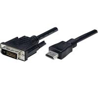 Câble adaptateur Manhattan 372503-CG 1.80 m noir