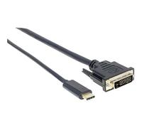 Câble Adaptateur Manhattan Usb-c / Displayport Usb-c Mâle, Fiche Mâle Displayport 1.00 M Noir 152471 Câble D'Afficheur Usb-c Y386972