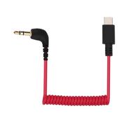 Câble Adaptateur Micro USB C vers TRS 3,5 mm, pour Rode Wireless GO 2 / ME/Pro Hollyland Lark M1 / M2 / Max / 150 / M1 / Max Duo Câble de Sortie Audio Câble Spiralé DAC pour Android Iphone 15