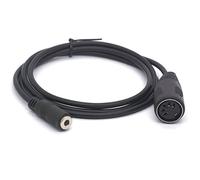 Câble adaptateur MIDI DIN 5 broches vers 3,5 mm femelle vers femelle pour systèmes stéréo Bang & Olufsen, Naim, Quad. (1 mètre)
