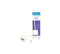Câble adaptateur mini displayport à connecteur mini displayport mâle vers vga femelle blanc 0,20 m valueline