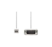 - Câble adaptateur - Mini DisplayPort (M) pour DVI-D (M) - 2 m - vis moletées - blanc