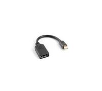 Lanberg AD-0003-BK DisplayPort cable 0.12 m Mini DisplayPort Black Noir G