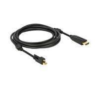 - Câble adaptateur - Mini DisplayPort mâle pour HDMI mâle - 3 m - noir - support 4K