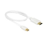 - Câble adaptateur - Mini DisplayPort mâle pour HDMI mâle - 50 cm - triple paire torsadée blindée - blanc - passif