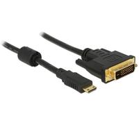 Câble adaptateur Mini HDMI type C mâle DVI-D 24+1 mâle noir - longueur : 1,0m