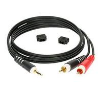 Câble adaptateur mini-Jack 3.5mm mâle / 2x RCA mâle 1m KLOTZ