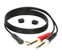 Câble adaptateur mini-Jack 3.5mm mâle coudé 90 / 2x Jack 6.35 mâle 3m KLOTZ