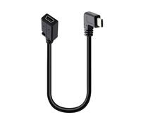 Câble adaptateur mini USB femelle vers type C mâle - Câble convertisseur de câble de charge 5 V 2 A et transfert de données 480 Mbps