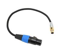 Câble Adaptateur Mini XLR Femelle Vers XLR Femelle, Qualité Sonore HiFi, Signal Clair et Stable, Câble D'interconnexion XLR Femelle Vers Femelle 3 Broches pour APPareils Photo Variés, Mélangeurs(0.3m)