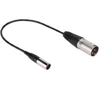 Câble Adaptateur Mini Xlr Mâle Vers Xlr Mâle, Câble De Raccordement Xlr 3 Broches 300 Mm, Câble De Blindage En Aluminium Pour Interface De Microphone Pour Caméras Vidéo/Reflex[Q1007]