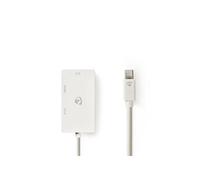 NEDIS Câble Adaptateur Multi Mini DisplayPort Mini DisplayPort Mâle - VGA Femelle + DVI-D Femelle à 24+1 Broches + sortie HDMI