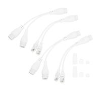 Câble Adaptateur Munefe 2Set PoE, câble d'injecteur PoE, câble PoE Connecteurs, adapté à Une Transmission Stable et Rapide