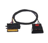 Câble Adaptateur OBD Antivol Compatible avec Abarth Dummy OBD II 16 Broches J1962 OBD Garde Port Connecteur Rechange