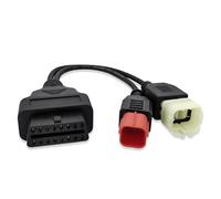 Câble adaptateur OBD2 2 en 1, câble de diagnostic OBD pour Euro5 pour Guzzi pour Vespa, Suzuki, Yamaha, Vespa, Honda, KTM, Ducati Moto, Kawasaki ZX6R Z900RS Z800 Z900 Z1000 ZX10R ZX14R