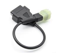 Câble adaptateur OBD2 pour motos permettant l'utilisation d'appareils OBDII 16 broches courants avec interfaces de diagnostic moto 6 broches