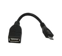 Câble adaptateur OTG USB A Femelle / Micro USB Mâle - 12 cm - MCL