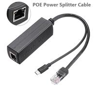 câble adaptateur POE passif Power Over Ethernet, séparateur Micro USB Ethernet 48V à 5V 2,4 a, 1 pièce