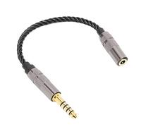 Câble adaptateur pour casque 4,4 mm symétrique mâle vers 3,5 mm | Adaptateur de prolongation pour écouteurs avec noyau OFC restaure le son réel pendant l'écoute de musique pour le DAP.