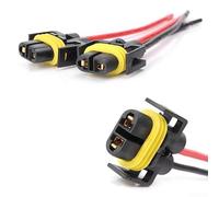 Câble adaptateur pour phare LED H11 H8 - Douille en céramique pour faisceau de câbles H11 H8 - Résistant à la chaleur - Play pour prise H11 H8 - Pour phare antibrouillard - Pour douille de lampe H11