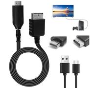 Câble Adaptateur PS1/PS2 vers HDMI, Câble AV pour PS1 PS2 vers HDMI Convertisseur Cordon Audio Vidéo 720P/1080P HD Multimédia pour Consoles de Jeu HDTV Moniteur et Projecteur Plug and Play, 100CM