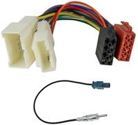 Câble Adaptateur Radio Faisceau pour Installation autoradio fiche ISO et d'antenne Compatible avec Renault, Dacia à partir du 2011