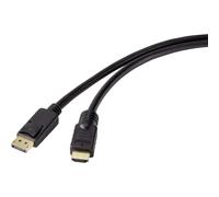 Câble adaptateur Renkforce DisplayPort / HDMI Fiche mâle DisplayPort, Fiche
