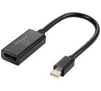 Câble adaptateur Renkforce Mini-Display Prise femelle HDMI-A 0.16 m noir RF-5947252 contacts dorés Câble DisplayPort