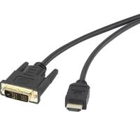 Renkforce RF-4212219 câble vidéo et adaptateur 5 m HDMI Type A (Standard) DVI-D Noir