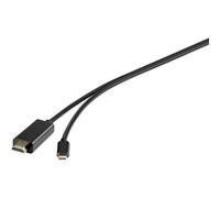 Câble adaptateur Renkforce USB-C® / HDMI USB-C® mâle, Fiche mâle HDMI-A 1.80 m