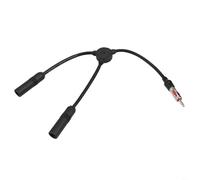 Câble adaptateur répartiteur d'antenne radio pour voiture, rallonge 1 à 2 avec design en aluminium pour maintenir la force du signal