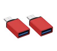 CABLE - ADAPTATEUR RESEAU - TELEPHONIE USB3.0 Convertisseur 2Pcs Mini Anti-corrosion Haute style-Red 2
