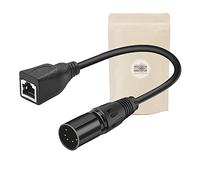 Cable adaptateur RJ45 Femelle vers XLR - DMX 5 Pin Male eclairage lighting