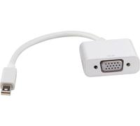 Câble adaptateur Roline Mini-Display / VGA Fiche mâle Mini DisplayPort, Prise femelle VGA 15 pôles 0.10 m blanc 12.03.3125 Câble DisplayPort