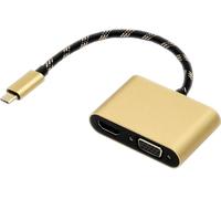 Câble adaptateur Roline USB-C® / HDMI USB-C® mâle, Prise femelle HDMI-A 0.00 m multicolore 12.03.3165 Câble dafficheur USB-C®