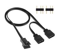 Câble Adaptateur Rvb 5V 3 Broches Pour Msi Mystic Light Gigabyte Rgb Fusion Connect To Any 3-Pin Sm Connector 3 Pin Digital Rgb Led Cable For Motherboard, 1.6Ft/50Cm[BLE7111248]